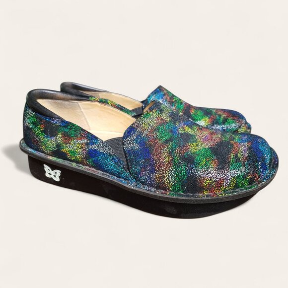 Alegria Debra Primary Impression Leather Slip On Shoes Womens 8.5 EU 39 Black - Picture 2 of 8